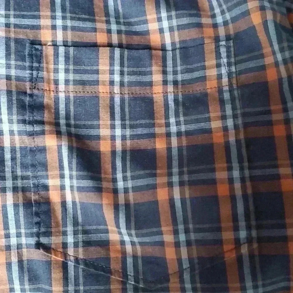 Sonoma Men's Blue Plaid Button Down Shirt Sz XL - Picture 8 of 8